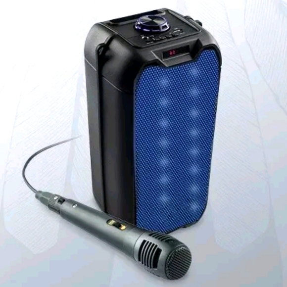 SOURCE ELECTRONICS Karaoke Speaker LED Light-Up Bluetooth *NEW BOX* great GIFT! - Picture 1 of 4